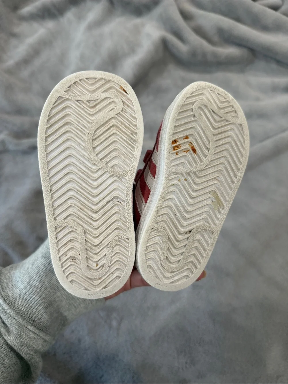 adidas superstar with Velcro toddler 6
